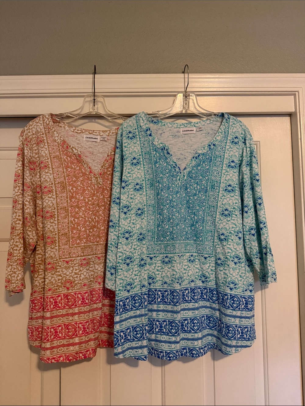 Bundle of 2 Lightweight V-Neck Tunics